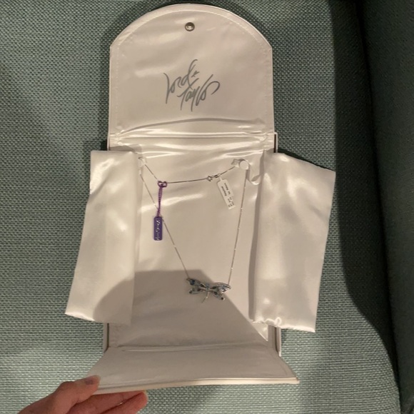 Sterling silver dragonfly necklace - Picture 9 of 11